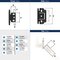 Amerock Cabinet Hinges - Full Inset, Partial Wrap, 3/4" Door Thickness, Ball Tip (Sold Individually)