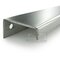 Linnea Hardware 19.625" Long 3/8" Squared Drop Down Back Mounted Edge Pull in Polished Stainless Steel