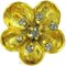 Symphony Designs / Maitland Smith Hardware by Schaub and Company - Floral Knob in Gold Plated with Smoked Crystal Small