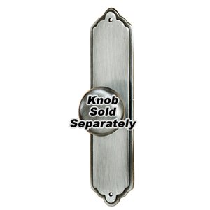 Alno Creations Cabinet Hardware - Robe Hooks, & Escutcheons - Solid Brass 4" Rectangle Escutcheon in Antique Pewter