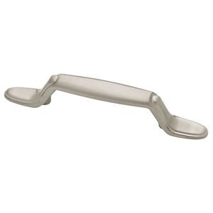 Liberty Hardware - 3" Centers Decorative Spoon Foot Pull in Satin Nickel