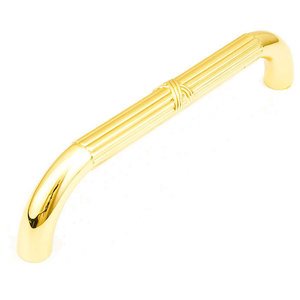 Schaub Select - Versailles - Ribbon and Reed 10" ( 254mm ) Center Pull in Polished Brass