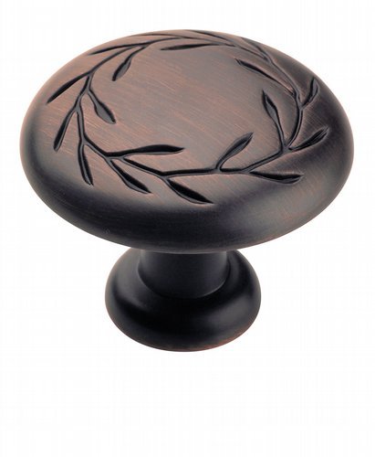 1 3/4" Leaf Knob in Oil Rubbed Bronze