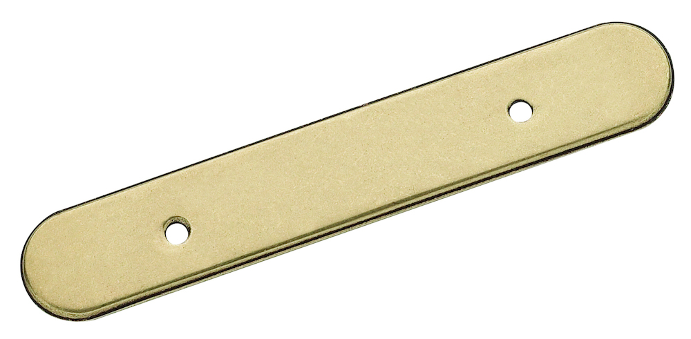 3" Burnished Brass Pull Backplate