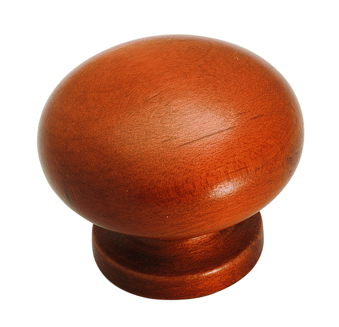 Cherry Stained Maple Knob 1 1/2"