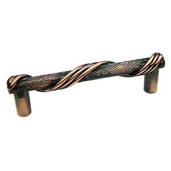 3 3/4" (96mm) Centers Wrapped Pull in Oil Rubbed Copper