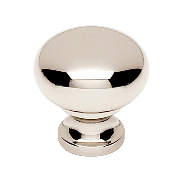 Solid Brass 3/4" Knob in Polished Nickel