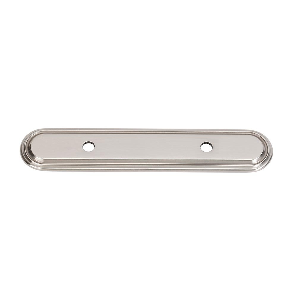 Solid Brass 3 1/2" Centers Backplate for A1506-35 in Satin Nickel