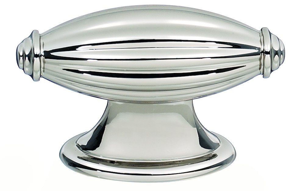 Solid Brass 1 7/8" Knob in Polished Nickel