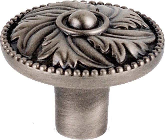 Solid Brass 1 1/2" Knob in Pewter