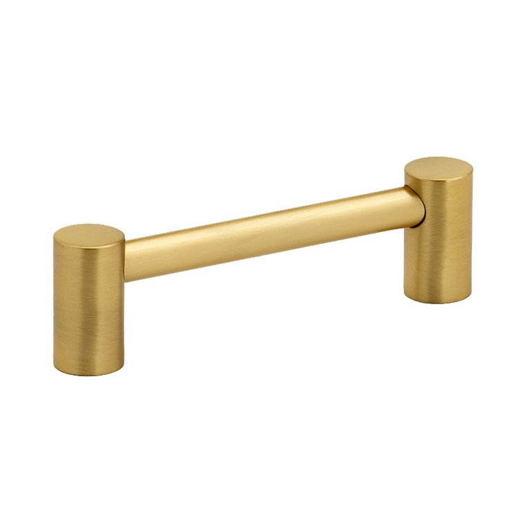 Solid Brass 3 1/2" Centers Pull in Satin Brass