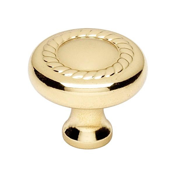 Solid Brass 1" Knob in Polished Brass