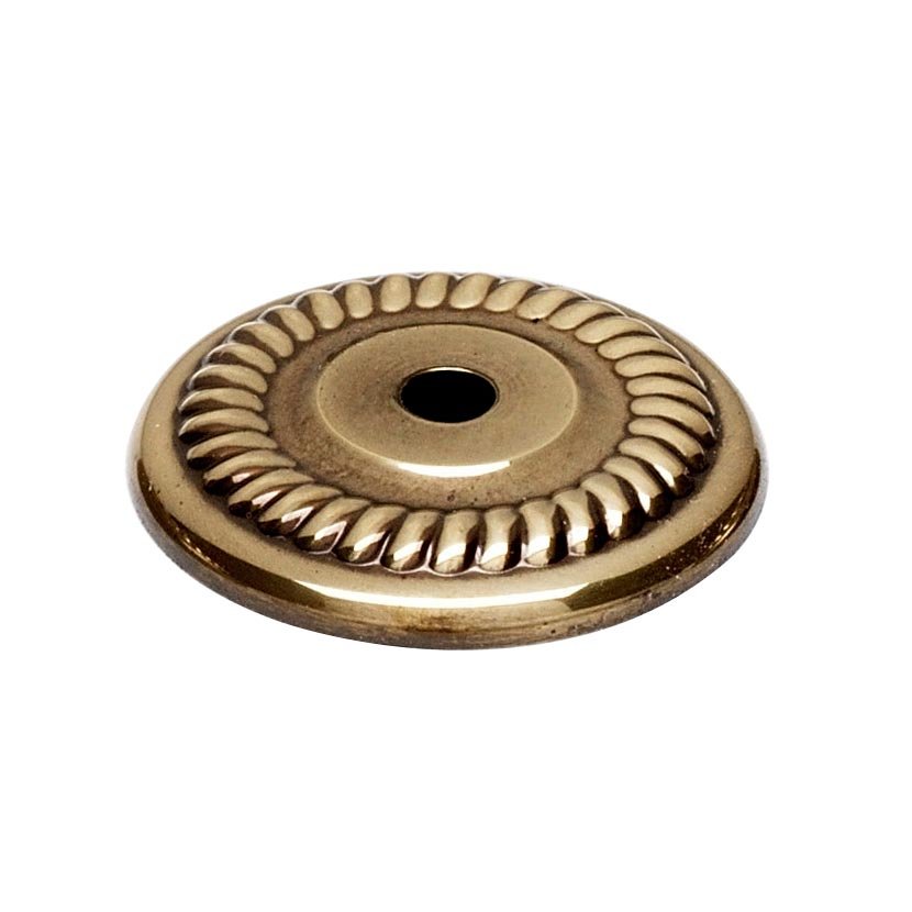Solid Brass 1 1/4" Backplate for A812-14 in Polished Antique