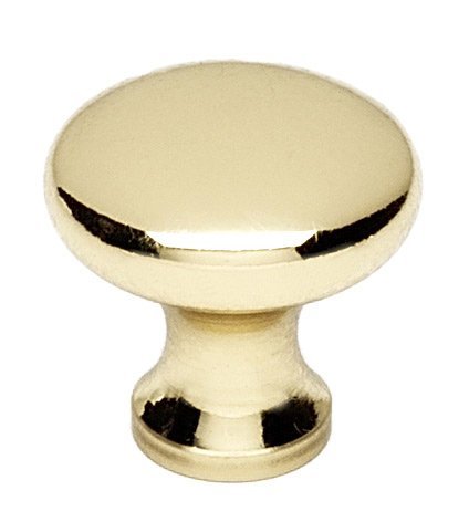 Solid Brass 3/4" Knob in Polished Brass