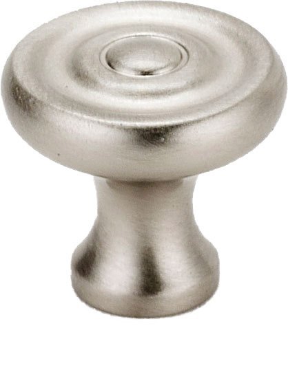 Solid Brass 3/4" Knob in Satin Nickel