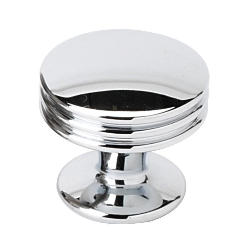 Solid Brass 1 3/8" Knob in Polished Chrome
