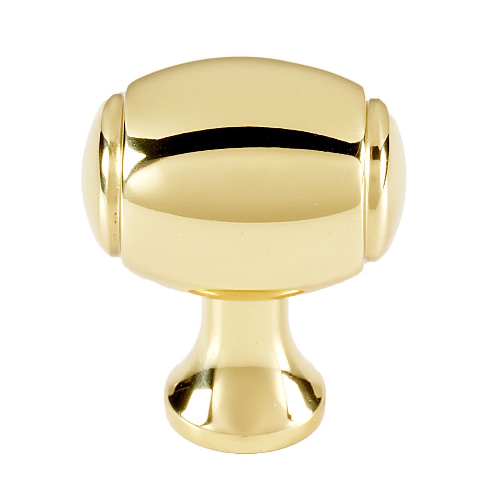 1" Barrel Knob in Unlacquered Brass