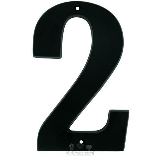 7" House Number ( 2 ) in Matte Black