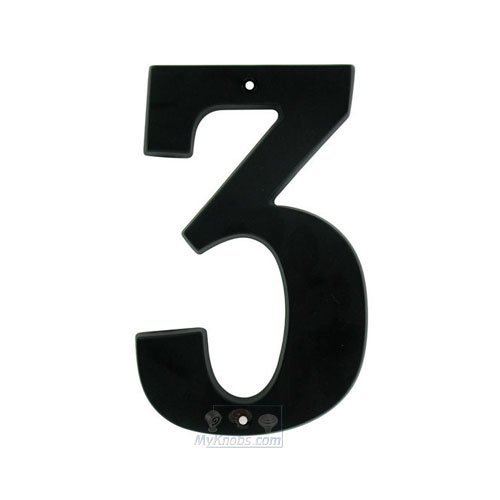 5" House Number ( 3 ) in Matte Black