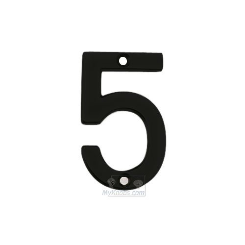 3" House Number ( 5 ) in Matte Black