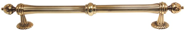 Solid Brass 12" Centers Appliance Pull in Polished Antique
