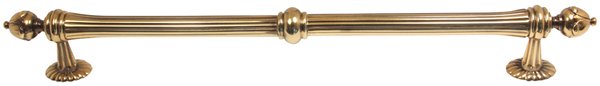 Solid Brass 18" Centers Appliance Pull in Polished Antique