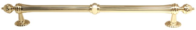 Solid Brass 18" Centers Appliance Pull in Polished Brass
