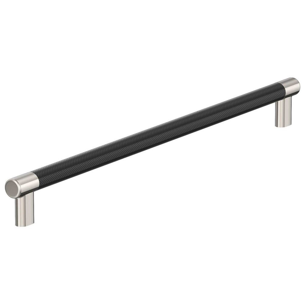 18 inch (457mm) Center-to-Center Polished Nickel/Black Bronze Appliance Pull