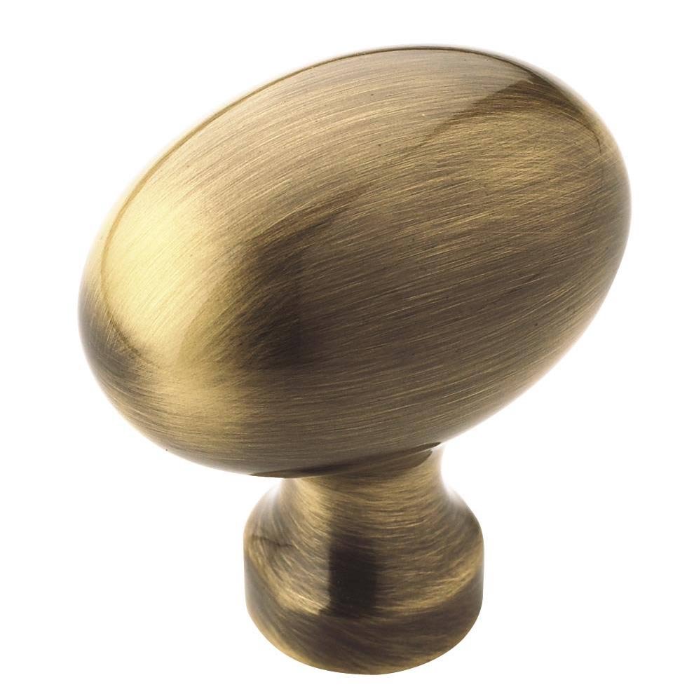 Oversized Hollow Knob in Elegant Brass