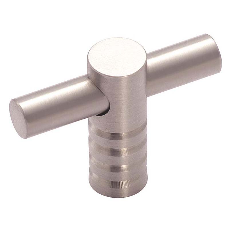 Brushed Stainless Steel T Knob 2"