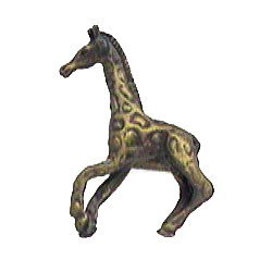 Giraffe Knob (Facing Left) in Rust