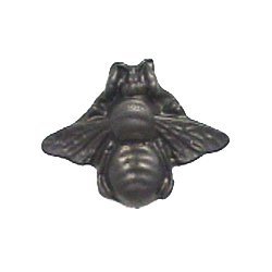 Large Bee Knob in Black with Steel Wash