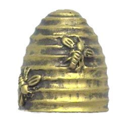 Beehive Knob in Gold