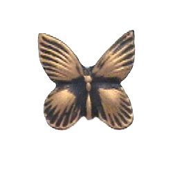 Butterfly Knob in Black with Bronze Wash