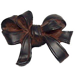 Triple Loop Bow - Knob in Black with Copper Wash