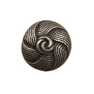 Knot Knob in Black with Cherry Wash