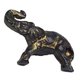 Elephant Knob (Facing Left) in Bronze
