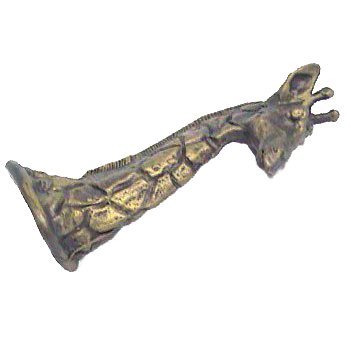 Giraffe Pull (Facing Right) in Antique Bronze