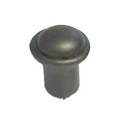 Button Knob 3/4" in Pewter with Terra Cotta Wash
