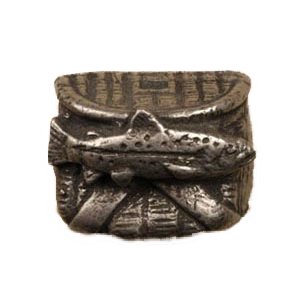 Creel Knob - Small in Bronze with Black Wash