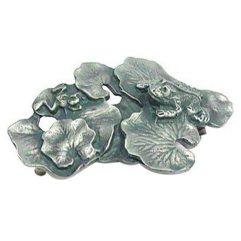 Lily Pad Pull in Satin Pewter