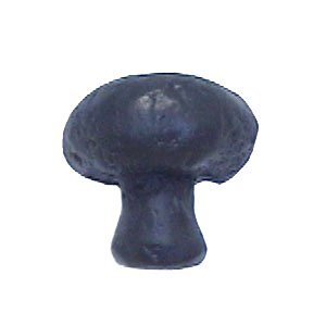 Mushroom Knob - Small in Black with Chocolate Wash