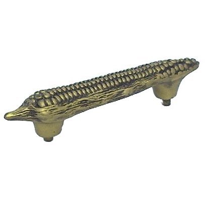 Large Corn Pull in Pewter with Terra Cotta Wash