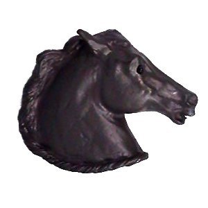 Horse 'n Rope Pull (Facing Right) in Bronze Rubbed