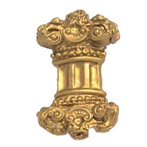 Full Column Knob in Gold