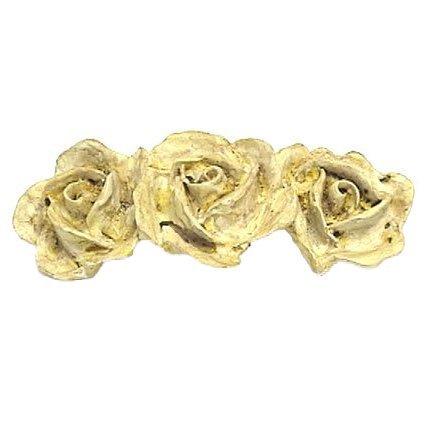 Three Roses Pull in Bronze with Black Wash