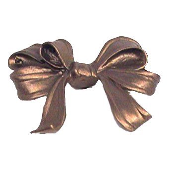 Triple Loop Bow Knob (Large) in Pewter with Cherry Wash