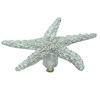 Medium Starfish Knob in Pewter with Terra Cotta Wash