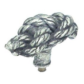 Large Eight Knot Knob in Pewter with Cherry Wash