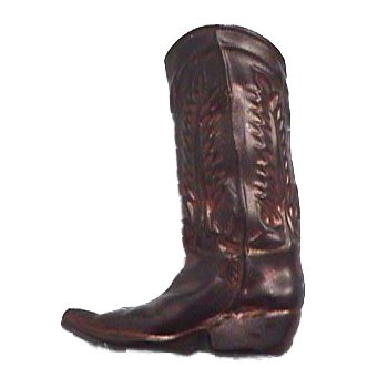 Boot Pull in Black with Chocolate Wash